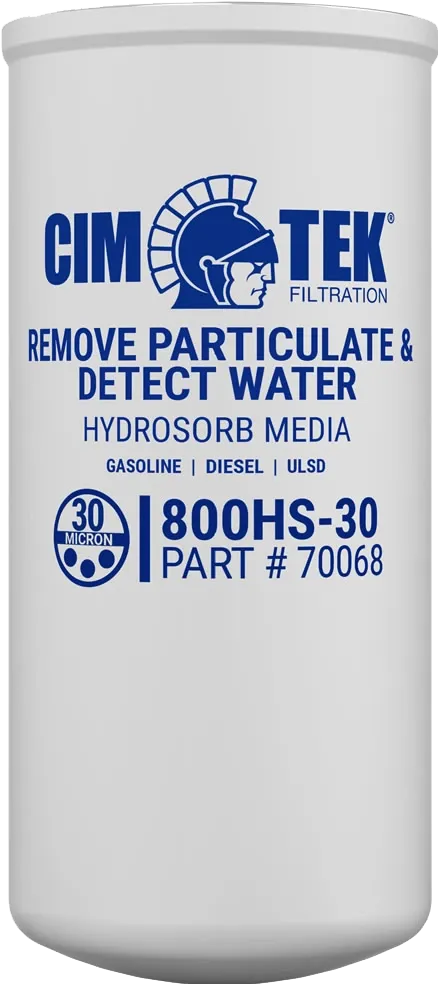 Cim-Tek® Filter 800HS-30 Hydrosorb® Neat Gasoline & Diesel